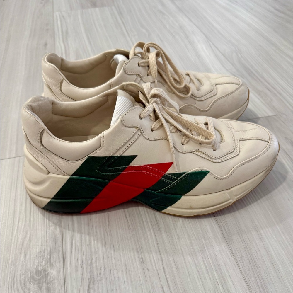 Gucci Cream and Multicolor Sneakers